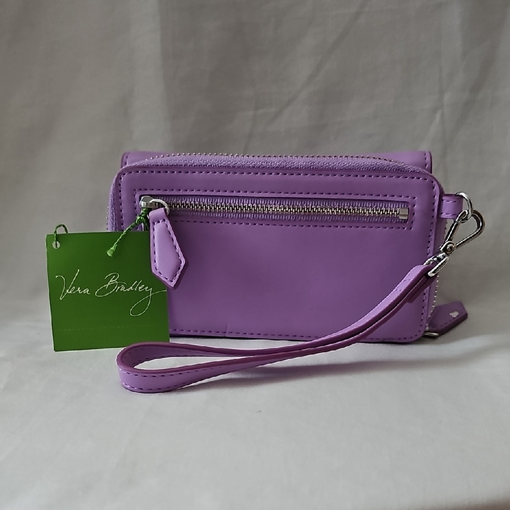 Vera Bradley Lilac Smartphone Wristlet with Flap Closure - Picture 2 of 10